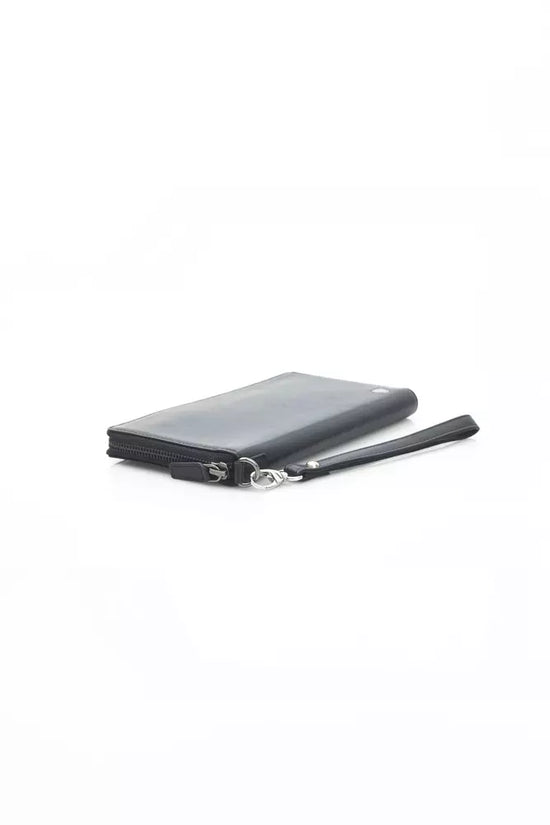 Automobili Lamborghini Black Calfskin Men Wallet