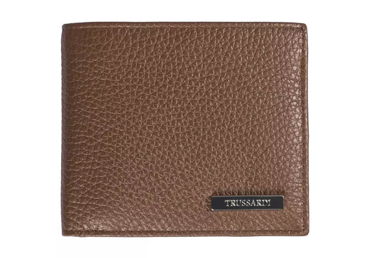 Trussardi Brown Leather Men Wallet