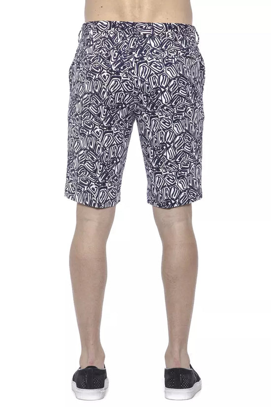PT Torino Blue Cotton Men Bermuda Short
