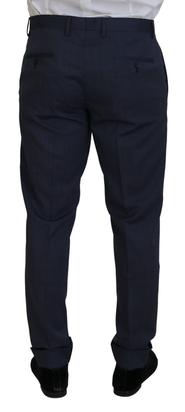 Dolce & Gabbana Elegant Blue Martini Men's Slim Fit Suit