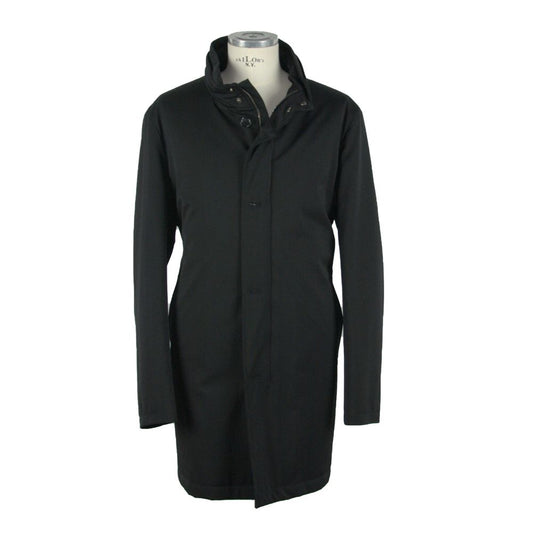 Made in Italy Black Wool Men's Jacket