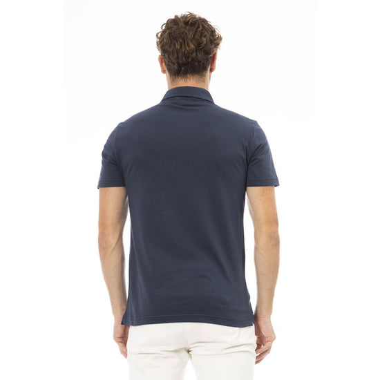 Baldinini Trend Blue Cotton Men Polo