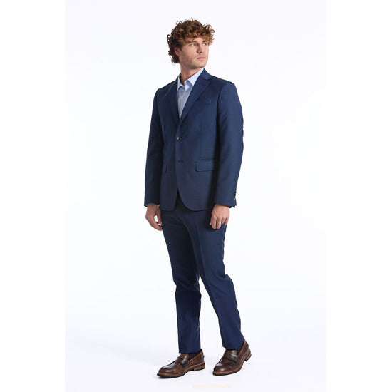 Baldinini Trend Blue Wool Men Suit