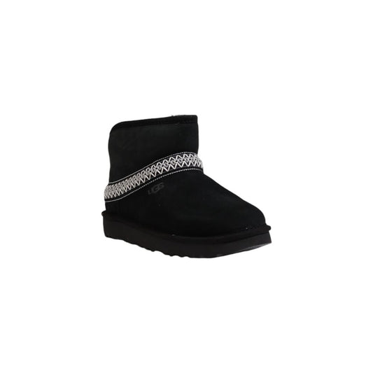 UGG Black Suede Leather Boot