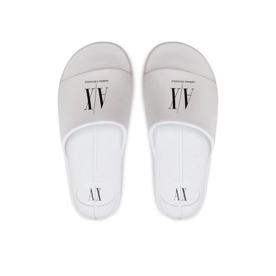 Armani Exchange White Polyethylene Sandal
