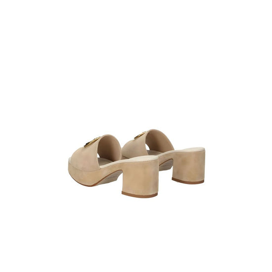 Guess Brown Suede Leather Sandal