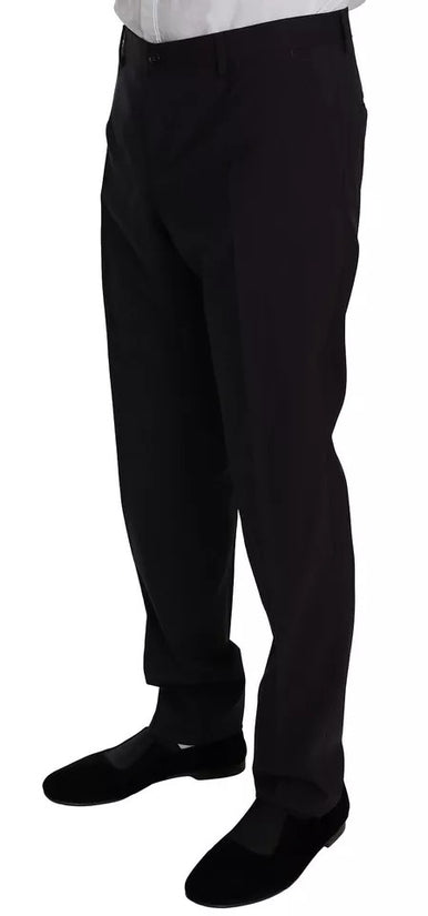Dolce & Gabbana Purple Wool Stretch 2 Piece MARTINI Suit