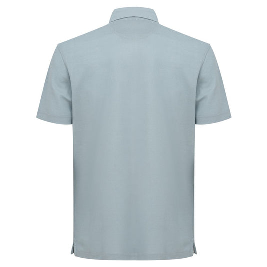 Corneliani Blue Cotton Polo Shirt