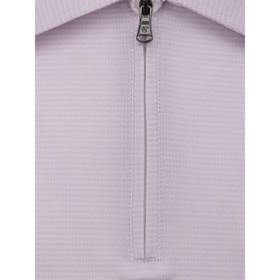 Canali Purple Cotton Polo Shirt