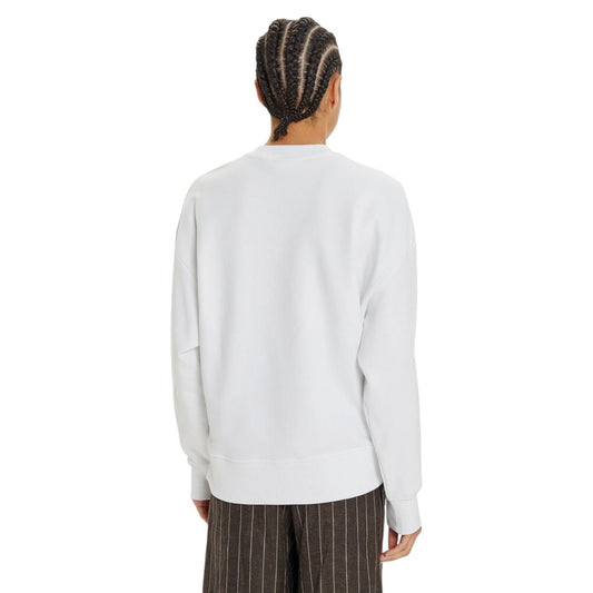 Calvin Klein Jeans White Recycled Cotton Sweater