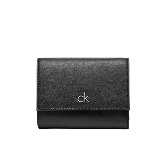 Calvin Klein Black Recycled Polyester Wallet