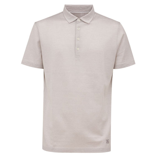 Corneliani White Cotton Polo Shirt
