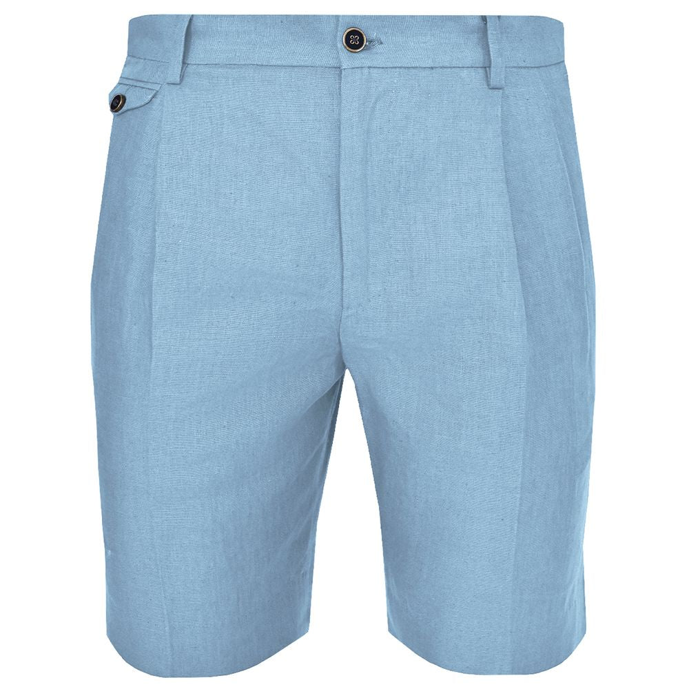 Dolce & Gabbana Light Blue Linen Short