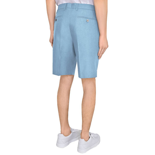 Dolce & Gabbana Light Blue Linen Short