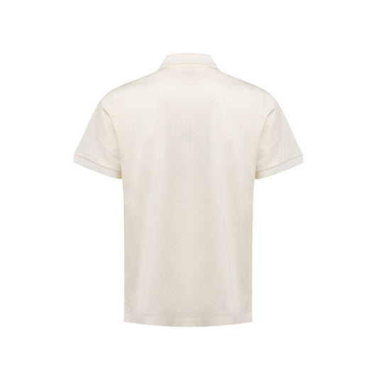 Fendi White Cotton Polo Shirt