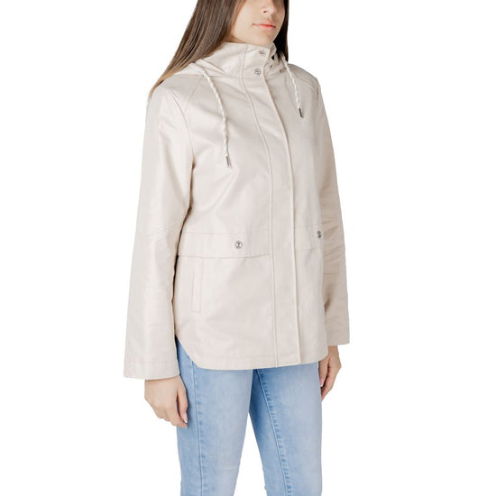 Street One Beige Cotton Jackets & Coat