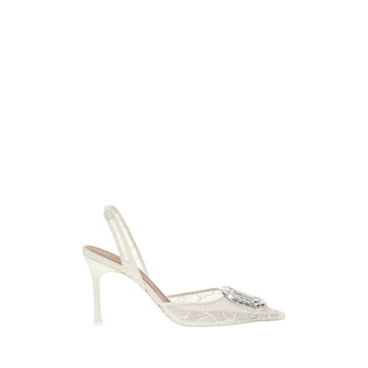 Amina Muaddi Camelia slingback lace Pumps