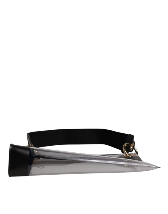 Dolce & Gabbana Clear PVC Leather Pouch Shoulder Strap Bag