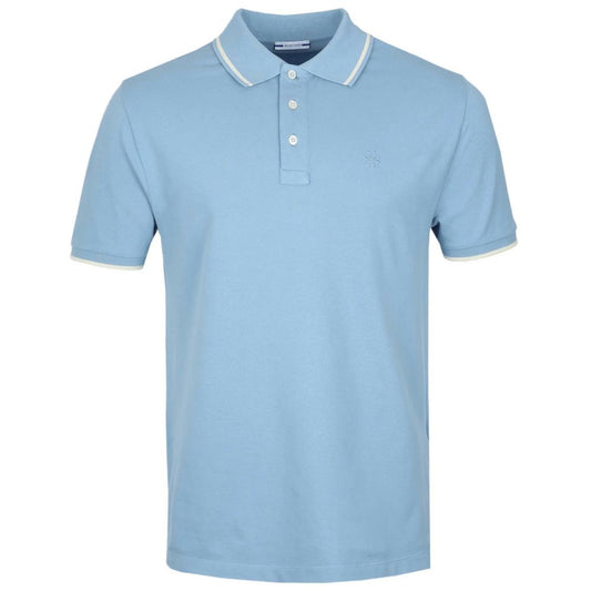 Jacob Cohen Light Blue Cotton Polo Shirt