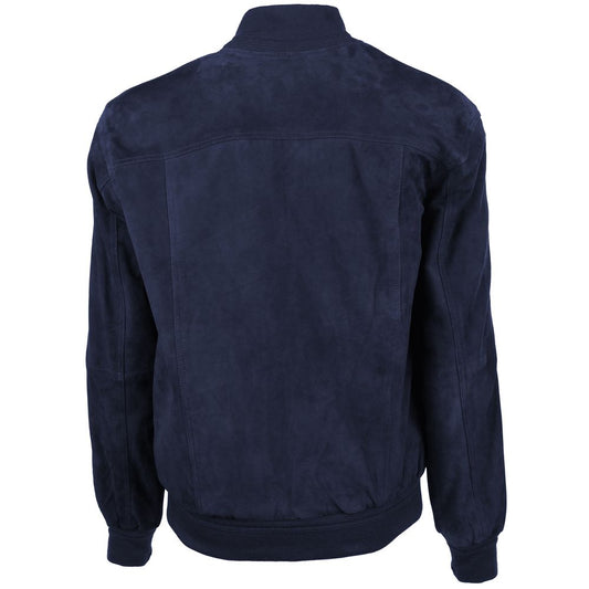 Emilio Romanelli Blue Calfskin Jacket