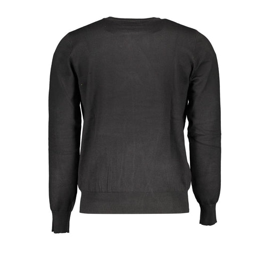 U.S. Grand Polo Black Nylon Men Sweater