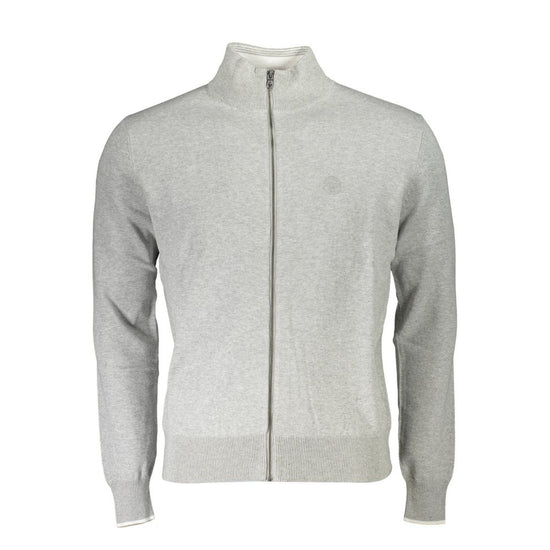 North Sails Brown Organic Cotton Men Cardigan