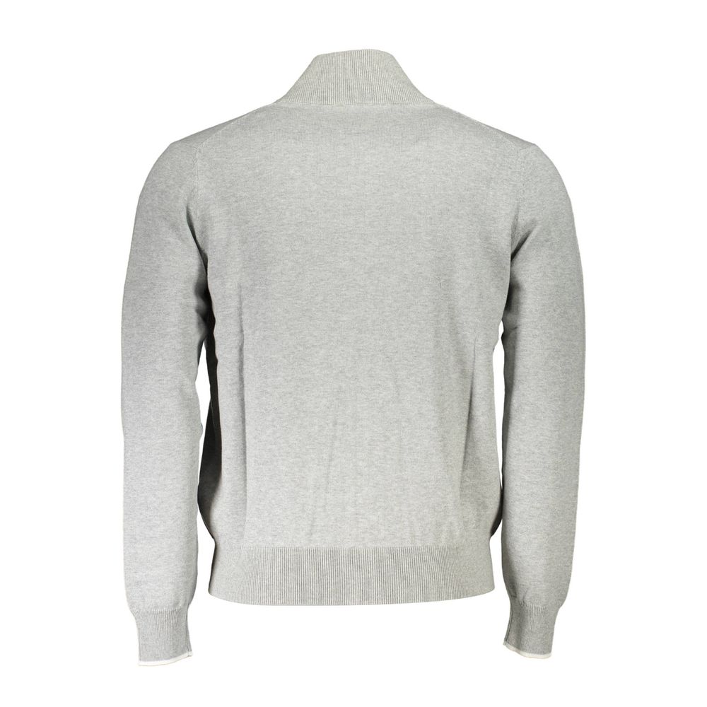 North Sails Brown Organic Cotton Men Cardigan
