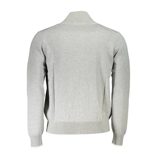 North Sails Brown Organic Cotton Men Cardigan