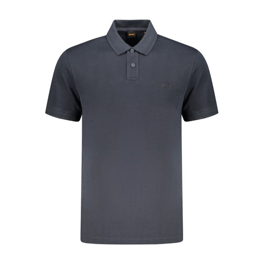 Hugo Boss Blue Cotton Polo Shirt