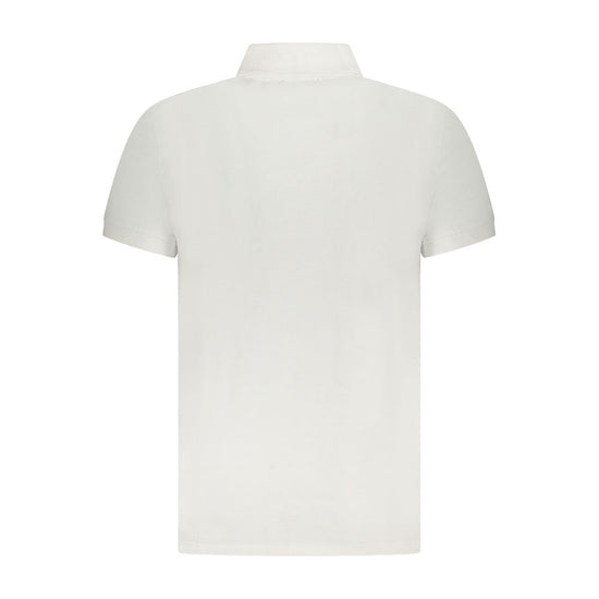 Cavalli Class White Cotton Men Polo Shirt