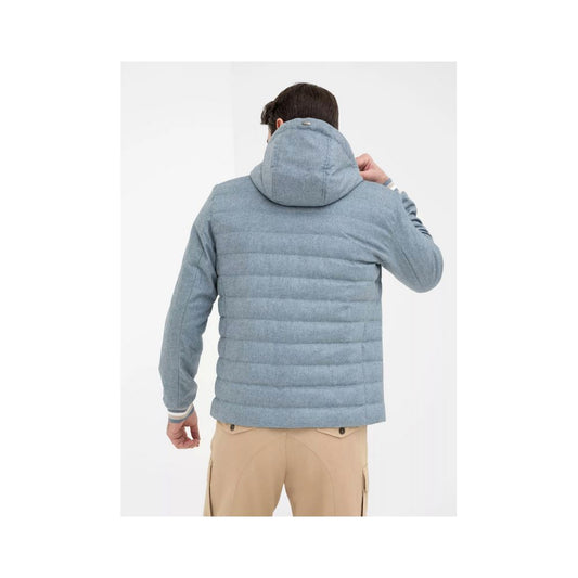 Herno Blue Silk Jacket