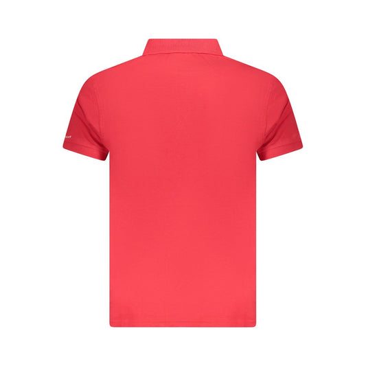 Trussardi Red Cotton Men Polo Shirt