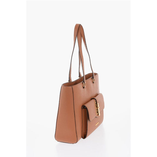 Moschino LOVE Faux Leather Tote Bag with Golden Details