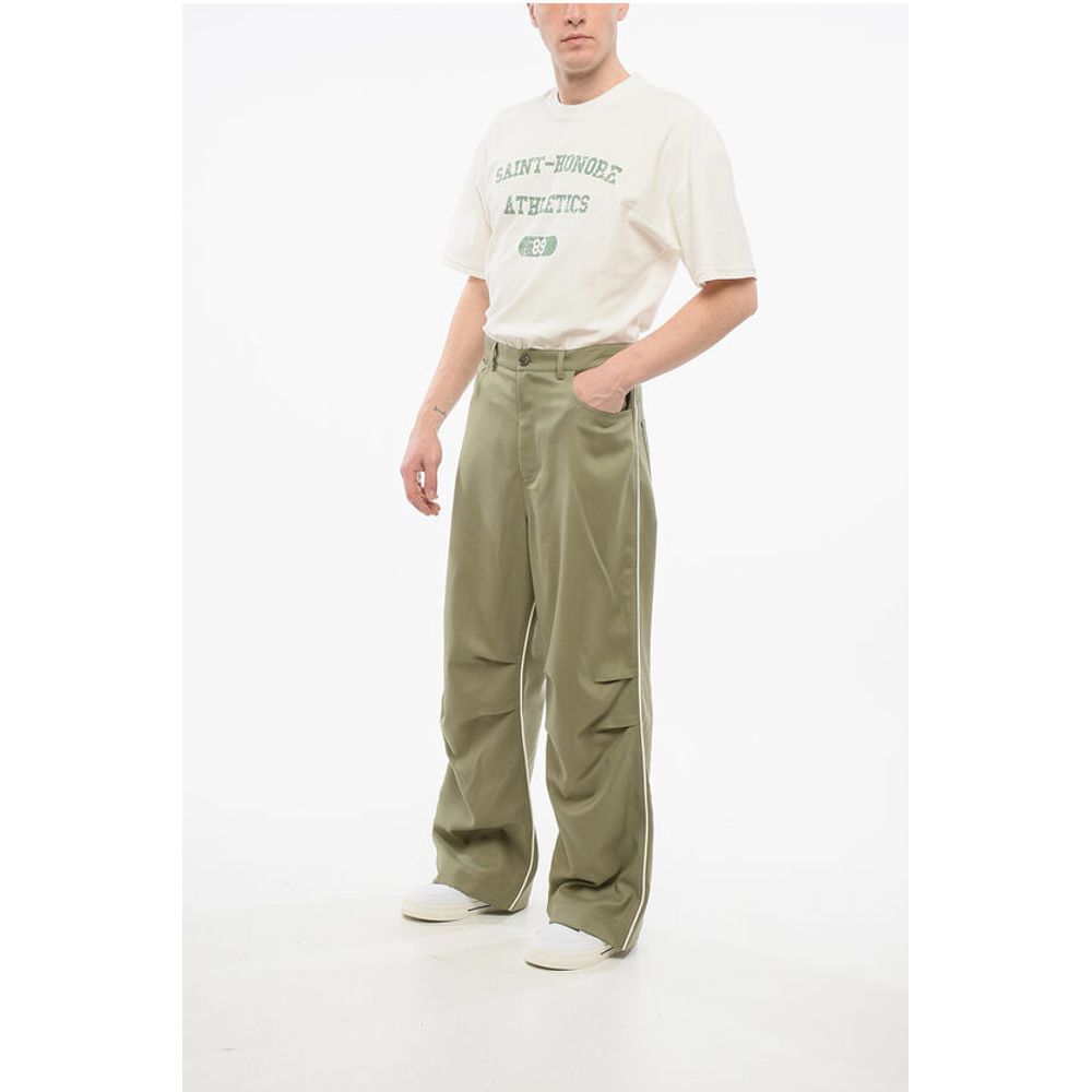 1989 Studio 5-Pocket Wool Blend Pants with Contrasting Bands