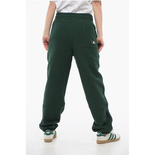 Burberry Fleeced Cotton Sweatpants with Cuffs