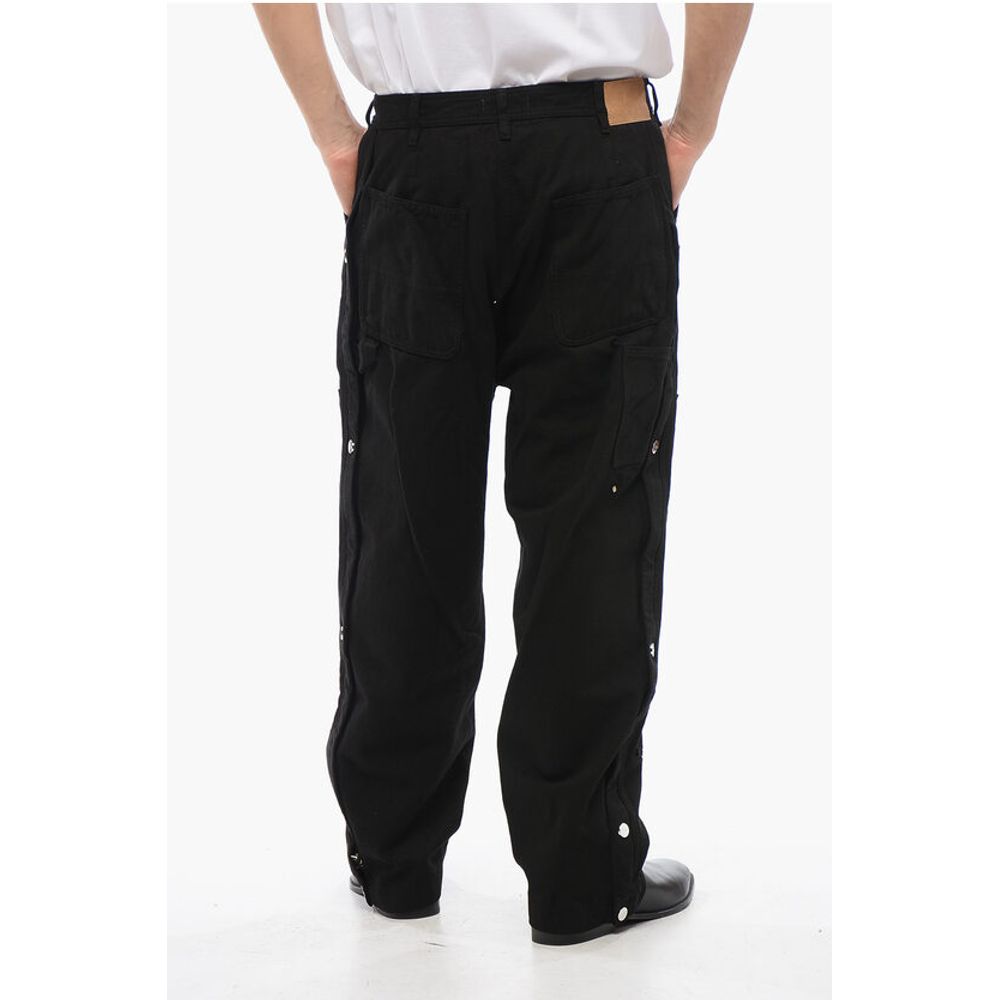 1989 Studio Baggy Fit Casual Pants with Zip And Snap Buttons Ankle