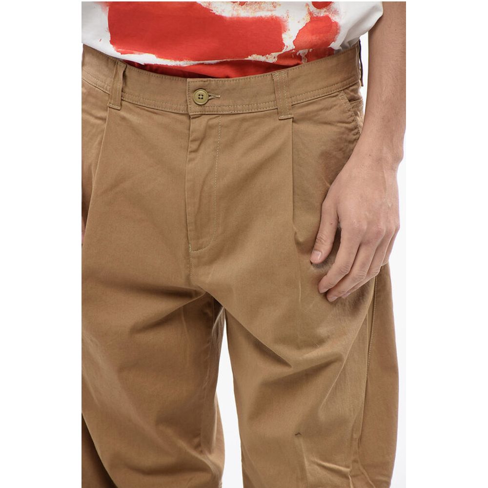 Diesel RED TAG Stretch Cotton Single-Pleat P-ARTHUR Pants