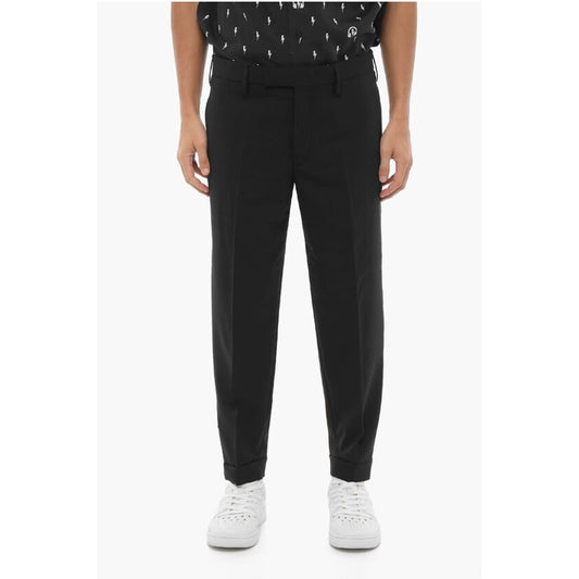 Neil Barrett Regular Waist Slim Fit Pants with Ankle Zip
