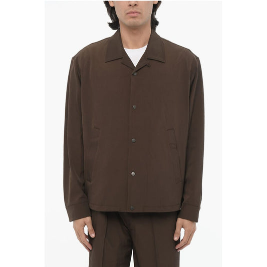 Neil Barrett Boxy Fit Overshirt with Snapp Buttons