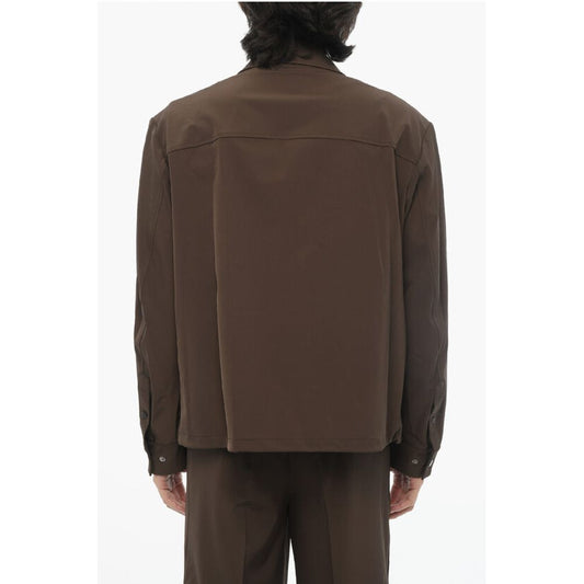 Neil Barrett Boxy Fit Overshirt with Snapp Buttons