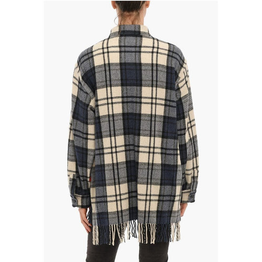 Woolrich Plaid Motif EXPLORER Overshirt with Double Breast Pocket and
