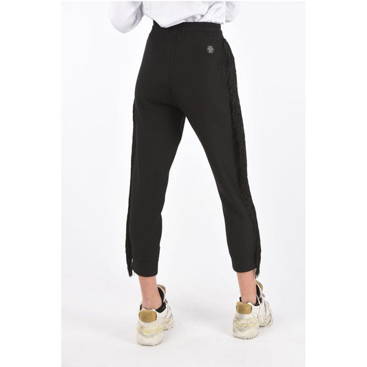 Philipp Plein COUTURE fringed and studded REVENGE jogger pants