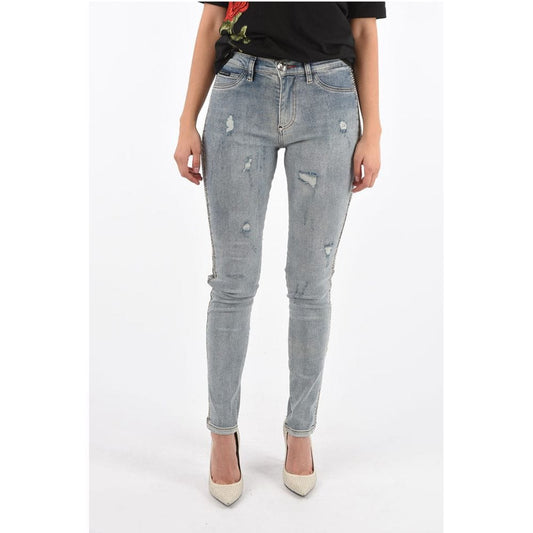 Philipp Plein vintage effect BY THE ROAD High Waist Jegging