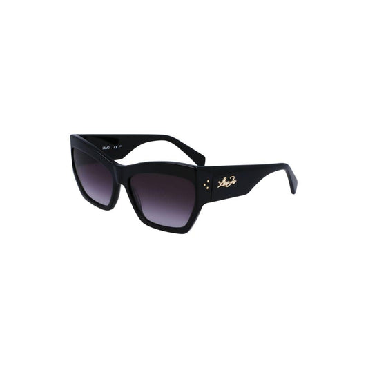 Liu Jo Black Haircalf Women Sunglasses