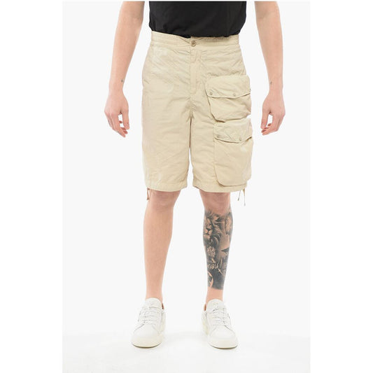 Ten c Solid Color Nylon Cargo Shorts