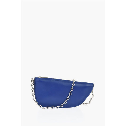 Burberry Leather MICRO SHIELD SLING Bag with Chain Shoulder Strap