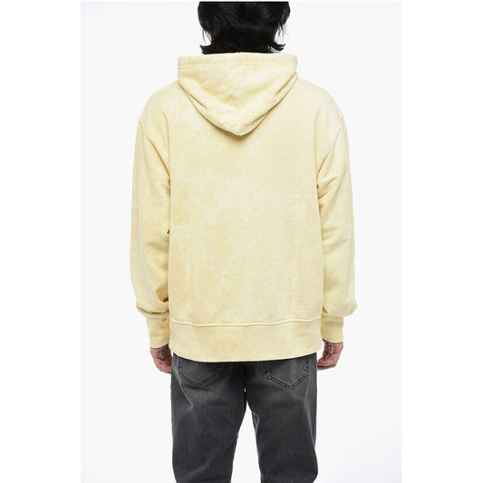 Diesel Logoed Hoodie S-MACS Sweatshirt with Acid-Wash