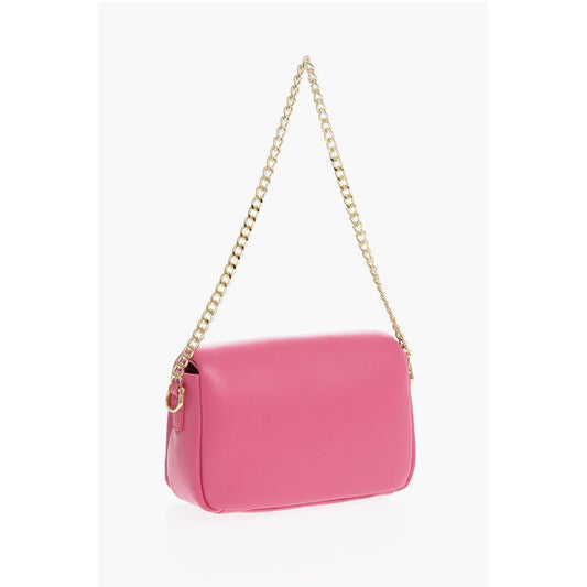 Moschino LOVE Faux Leather Crossbody Bag with Golden Chain