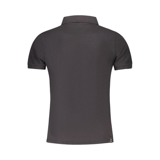 Accademia Militare Black Cotton Polo Shirt