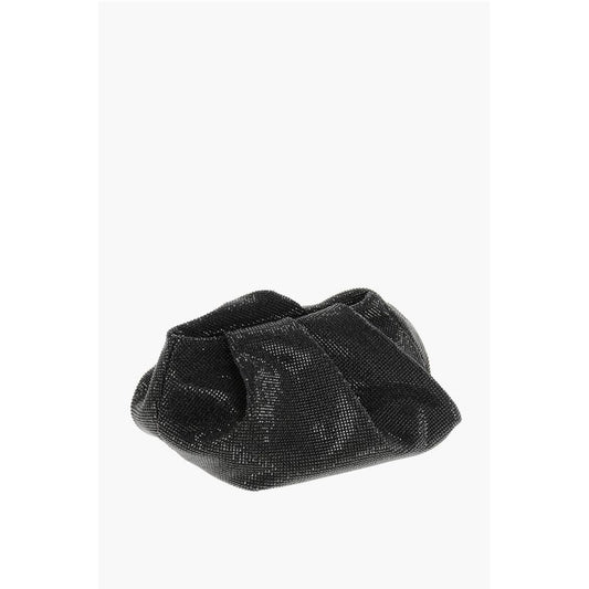 Burberry Leather ROSE Clutch with All-Over Rhinestones